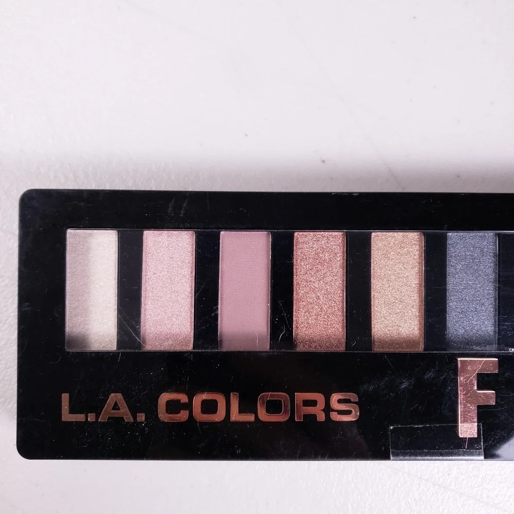 L.A. Colors Fancy Eyeshadow Palette 10 Shades Matte Shimmer Neutral Glam‎ 0.58oz